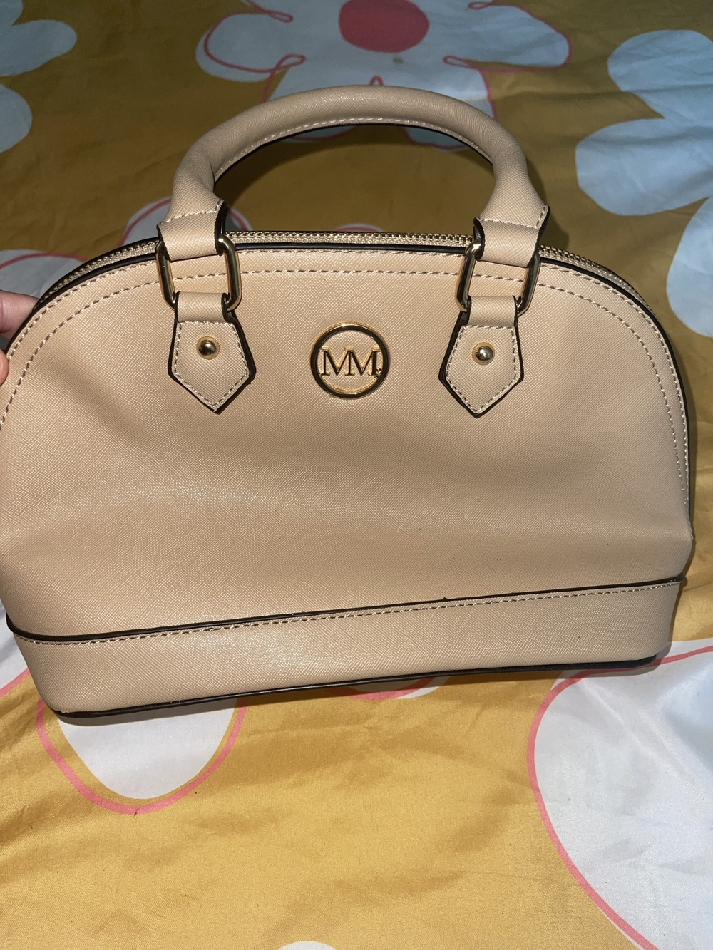 Signature Beige Dome Satchel - Elegant Women's Handbag